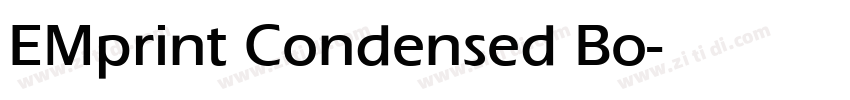EMprint Condensed Bo字体转换